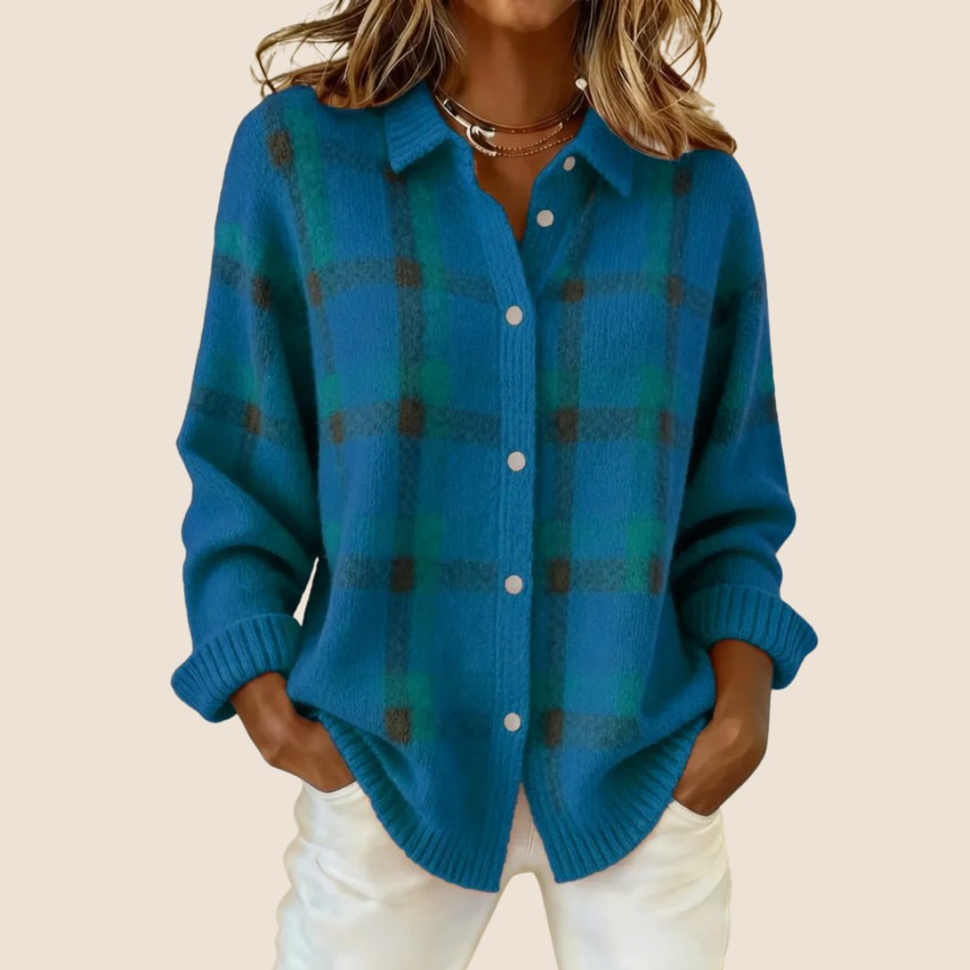 VIVIENNE RETRO CHECK SWEATER