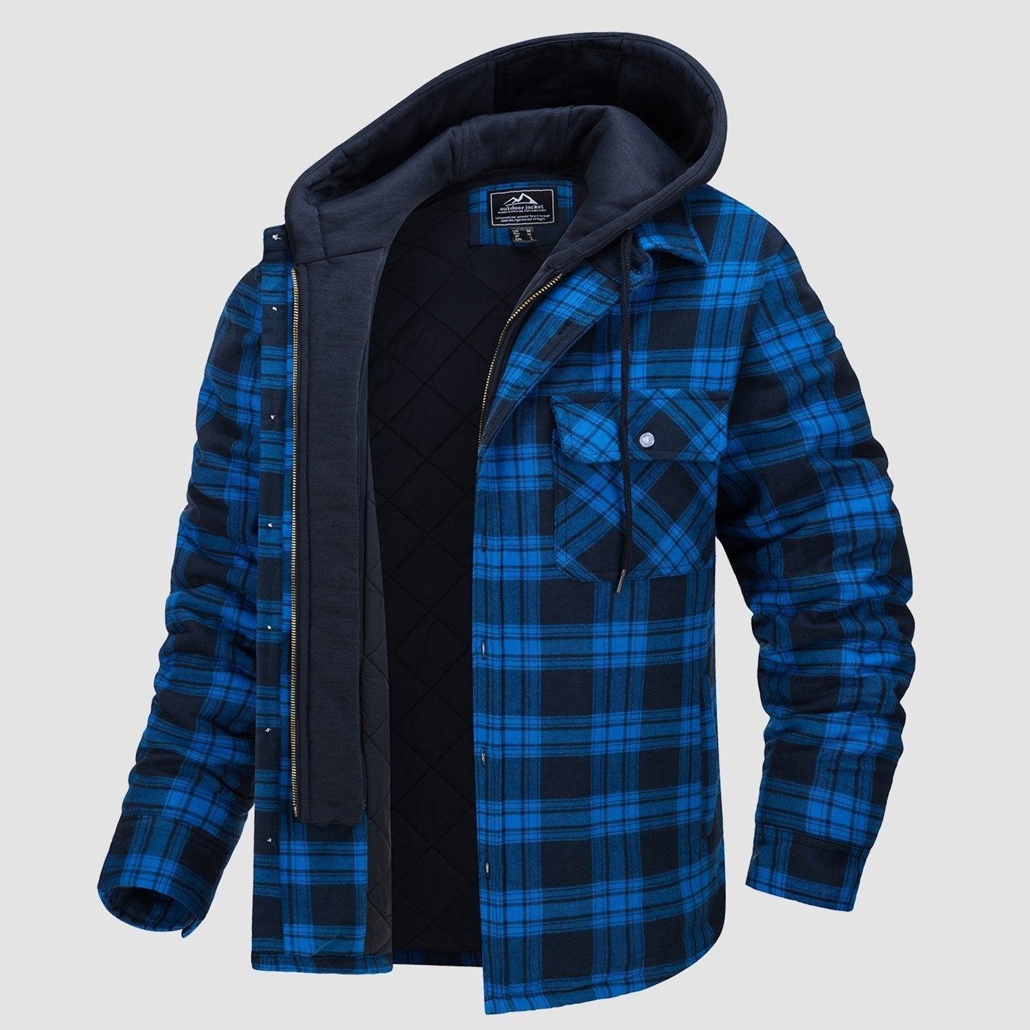 HARRY JACKET | FLANNEL WITH REMOVABLE HOOD