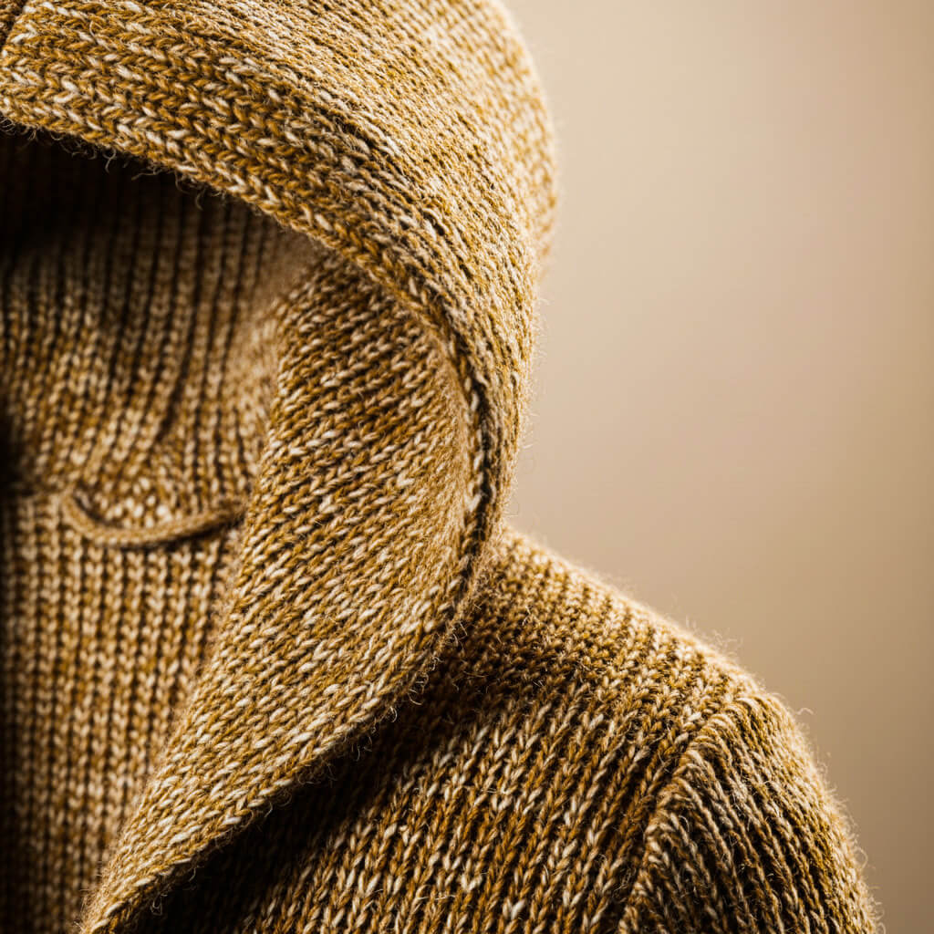 CORVIN WOOL KNIT HOODIE