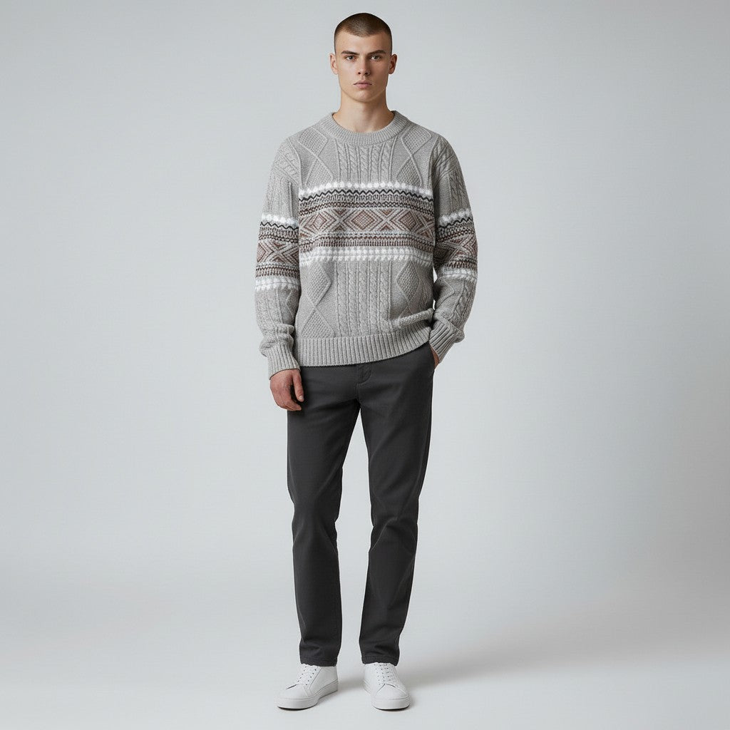 ARVID NORDIC KNIT SWEATER