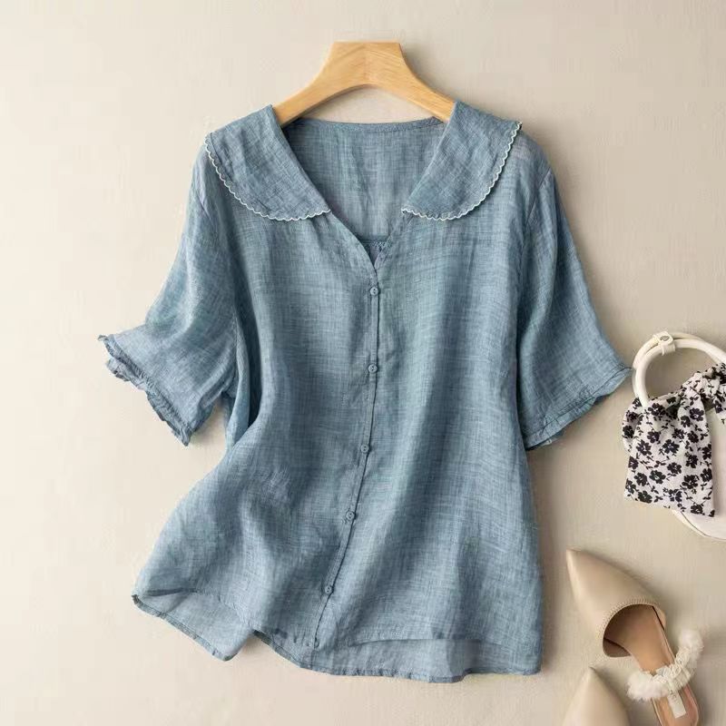 ADÈLE LINEN BLOUSE